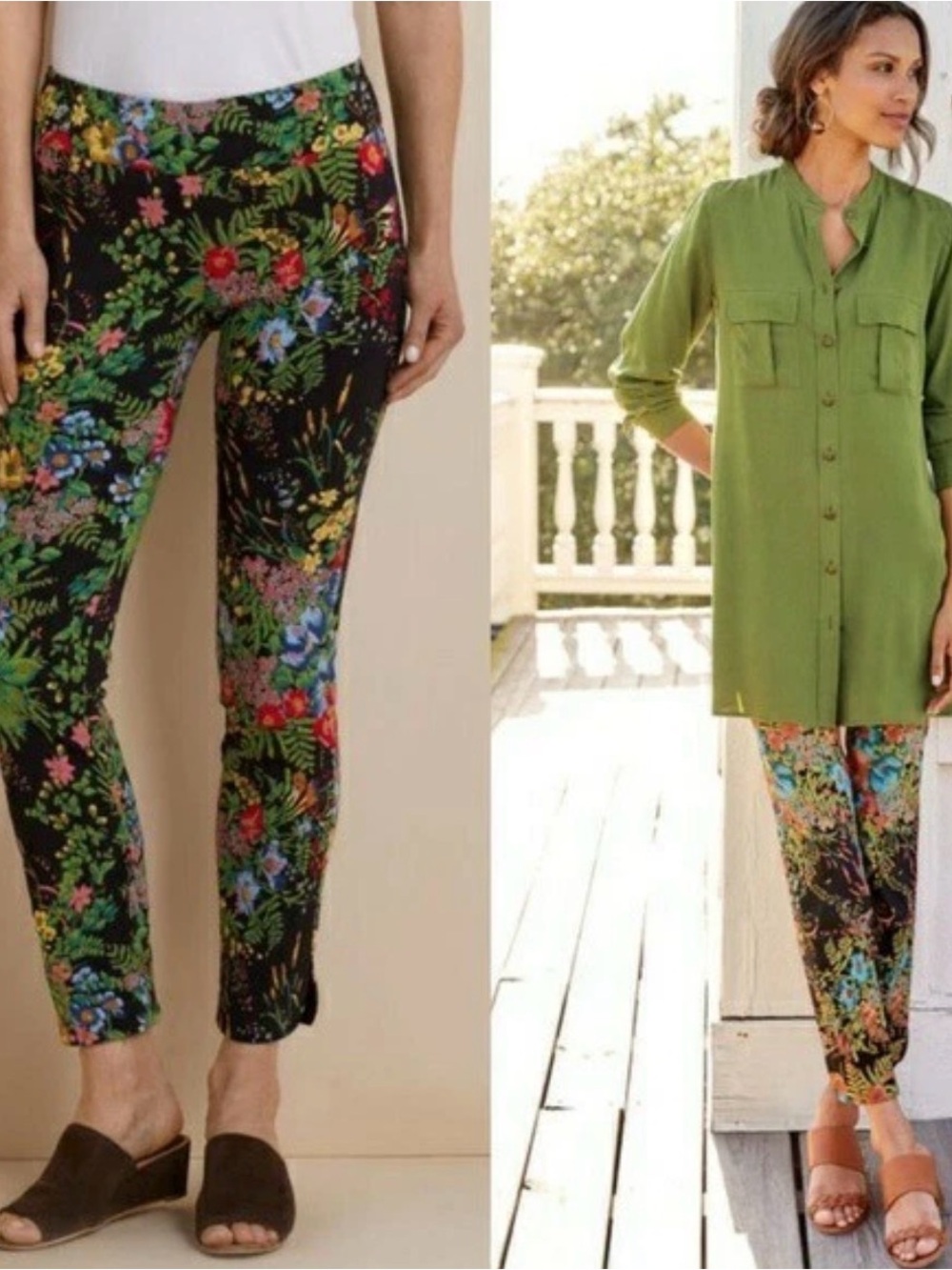 Soft Surroundings Floral in Blooms Pants